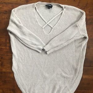 Criss-Cross Knit Sweater
